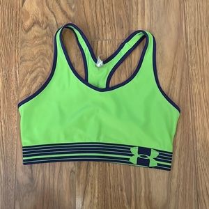Neon Green Under Armour Bra